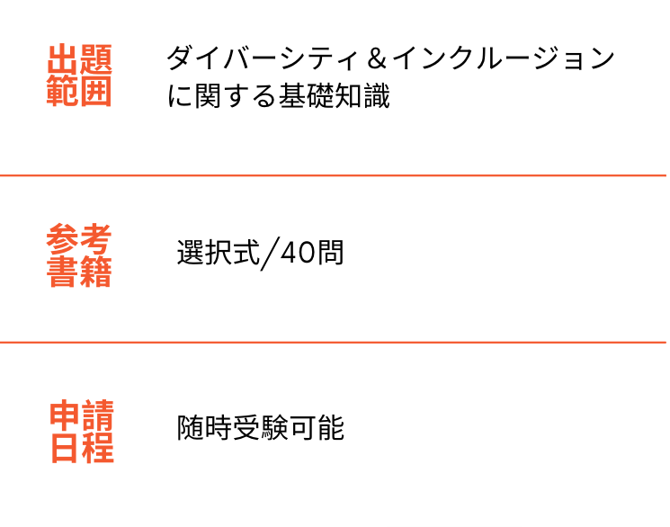 出題範囲・参考書籍・ダイバーシティ能力検定